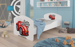 Lastensänky ADRK Furniture Pepe Car Zigzag, 70x140 cm, eri värejä hinta ja tiedot | Lastensängyt | hobbyhall.fi