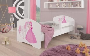Lasten sänky ADRK Huonekalut Pepe Princess and Horse, 70x140 cm, eri värejä hinta ja tiedot | Lastensängyt | hobbyhall.fi
