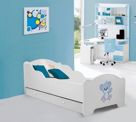 Lasten sänky ADRK Furniture Amadis Blue Bear, 80x160 cm, eri värejä hinta ja tiedot | Lastensängyt | hobbyhall.fi