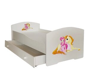 Lasten sänky ADRK Furniture Pepe Girl with Unicorn, 80x160, eri värejä hinta ja tiedot | Lastensängyt | hobbyhall.fi