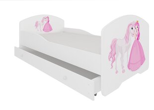 Lasten sänky ADRK Furniture Pepe Princess and Horse, 70x140 cm, eri värejä hinta ja tiedot | Lastensängyt | hobbyhall.fi