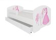 Lasten sänky ADRK Furniture Pepe Princess and Horse, 80x160 cm, eri värejä hinta ja tiedot | Lastensängyt | hobbyhall.fi