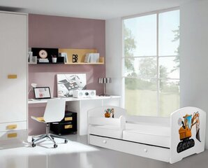 Lasten sänky ADRK Furniture Pepe Digger, 70x140 cm, eri värejä hinta ja tiedot | Lastensängyt | hobbyhall.fi