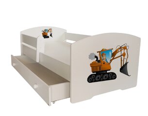 Lasten sänky ADRK Furniture Pepe Digger, 70x140 cm, eri värejä hinta ja tiedot | Lastensängyt | hobbyhall.fi