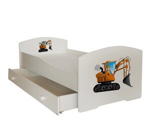 Lasten sänky ADRK Furniture Pepe Digger, 80x160 cm, eri värejä hinta ja tiedot | Lastensängyt | hobbyhall.fi