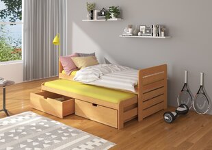 Lasten sänky ADRK Furniture Tomi, 80x180 cm, ruskea hinta ja tiedot | Lastensängyt | hobbyhall.fi