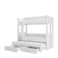 Kerrossänky Adrk Furniture Artema, 80x180 cm, valkoinen hinta ja tiedot | Lastensängyt | hobbyhall.fi