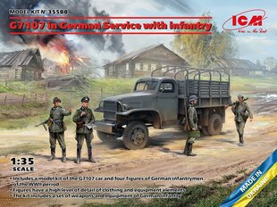 Liimattava malli ICM 35588 G7107 in German Service with Infantry 1/35 hinta ja tiedot | Koottavat pienoismallit | hobbyhall.fi