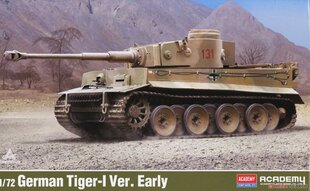 Liimattava pienoismalli Academy 13422 German Tiger-I Early Version 1/72 hinta ja tiedot | Koottavat pienoismallit | hobbyhall.fi