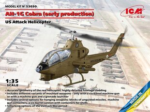 Liimattava malli ICM 53030 USA:n taisteluhelikopteri AH-1G Cobra (varhainen tuotanto) 1/35 hinta ja tiedot | Koottavat pienoismallit | hobbyhall.fi