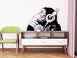 Banksy-Inspiroitu Ajatteleva Apina Decal Vaaleanpunaisessa Värissä Vinyyli Tarra - 140 x 100 cm hinta ja tiedot | Sisustustarrat | hobbyhall.fi