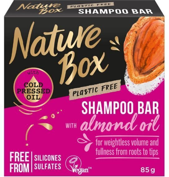 Nature Box HC kiinteä shampoo Almond Oil 85 g hinta ja tiedot | Shampoot | hobbyhall.fi