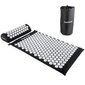 Pistehierontamatto ja tyyny Tunturi Acupressure Mat And Pillow, musta hinta ja tiedot | Hierontatuotteet | hobbyhall.fi