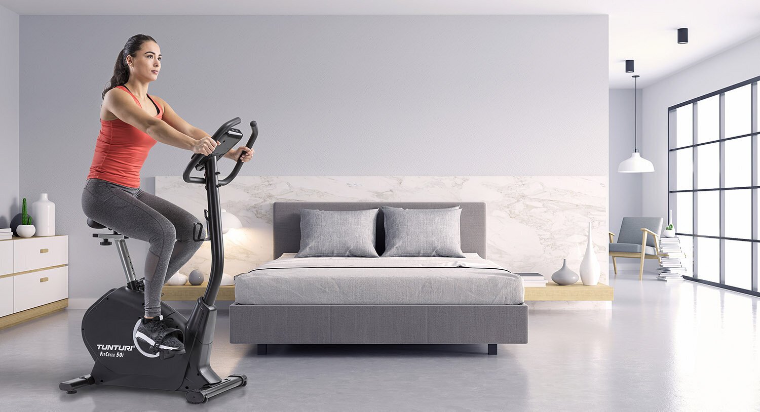 Kuntopyörä Tunturi FitCycle 50i hinta ja tiedot | Kuntopyörät | hobbyhall.fi