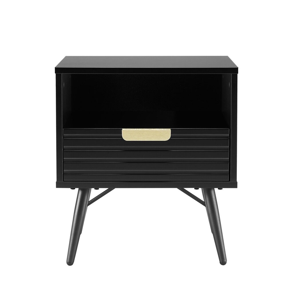 Yöpöytä PIXAR 45x35xH50cm, musta hinta ja tiedot | Yöpöydät | hobbyhall.fi