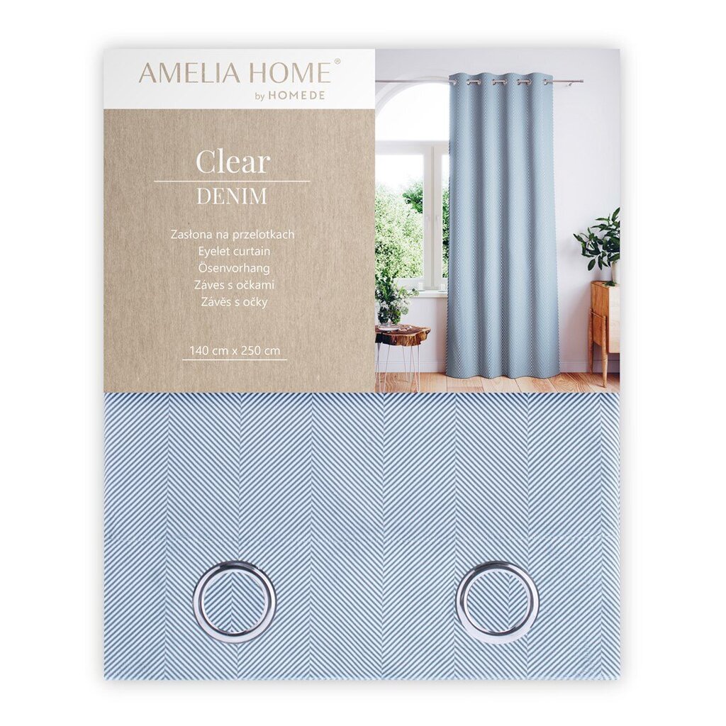 AmeliaHome verho Clear hinta ja tiedot | Verhot | hobbyhall.fi