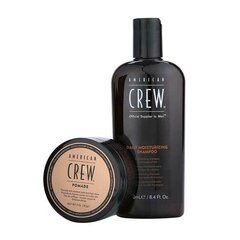 Hiustenhoitosarja miehille American Crew Daily: shampoo, 250 ml + muotoilutahna, 85 g hinta ja tiedot | Shampoot | hobbyhall.fi