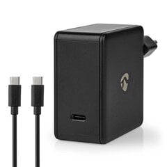 Huonelaturi Nedis USB-C, 65W, musta + kaapeli Type-C - Type-C 2m hinta ja tiedot | Nedis Puhelimet, älylaitteet ja kamerat | hobbyhall.fi