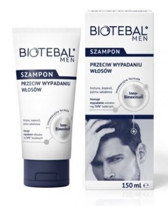 Shampoo miehille hiustenlähtöä vastaan Biotebal Men, 150 ml. hinta ja tiedot | Shampoot | hobbyhall.fi