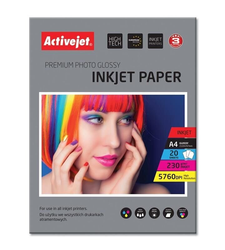 Popierius Activejet AP4-230G20 hinta ja tiedot | Toimistotarvikkeet | hobbyhall.fi