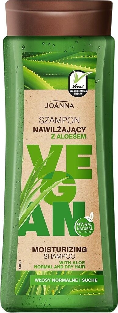 Joanna Vegan kosteuttava shampoo, 300 ml hinta ja tiedot | Shampoot | hobbyhall.fi