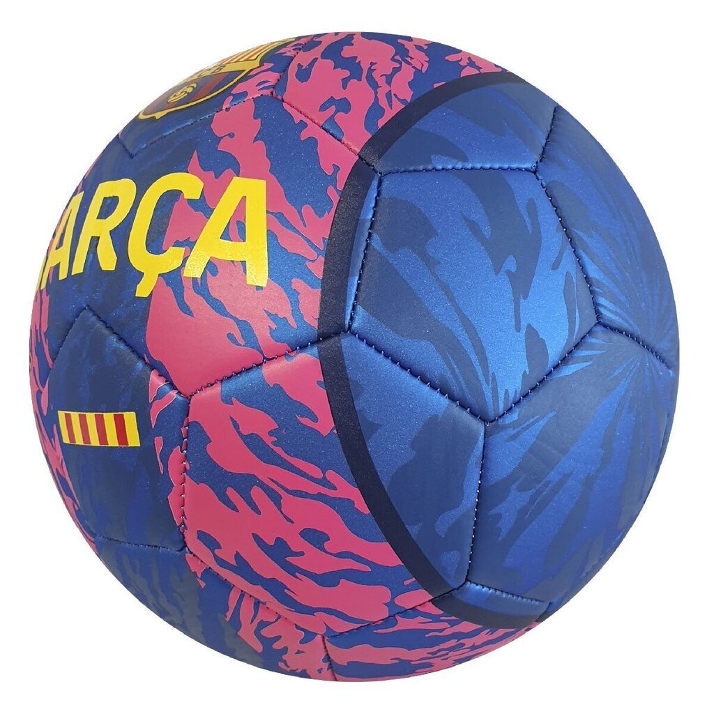 Pallo FC Barcelona BARCA, koko 5, sininen/pinkki hinta ja tiedot | Jalkapallot | hobbyhall.fi