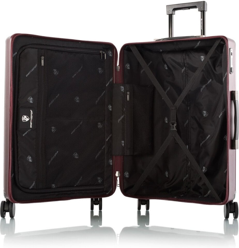 Keskikokoinen matkalaukku Heys Smart Luggage, M, punainen hinta ja tiedot | Matkalaukut ja -kassit | hobbyhall.fi