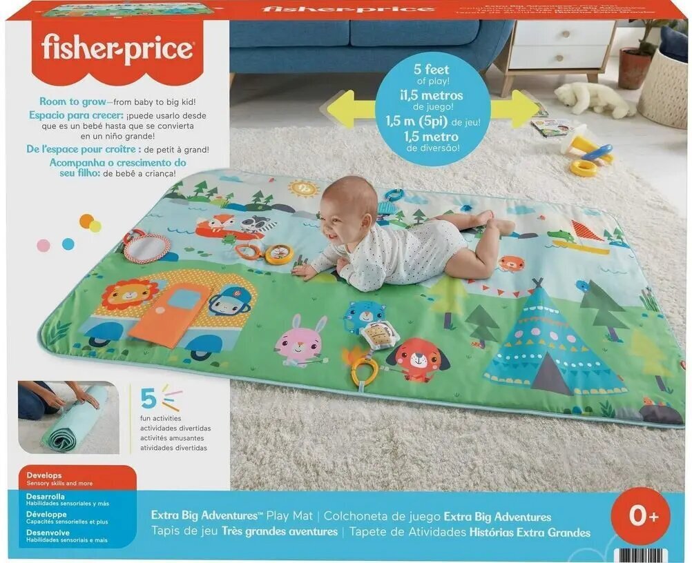 Fisher-Price Extra Big Seikkailu Leikkimatto (GXR53) hinta ja tiedot | Leikkimatot | hobbyhall.fi