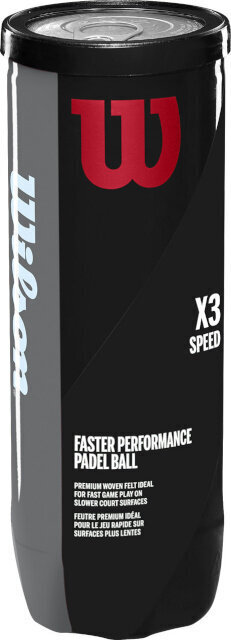 Padelio kamuoliukai Wilson Padel X3 Speed, 3 kpl hinta ja tiedot | Padel | hobbyhall.fi