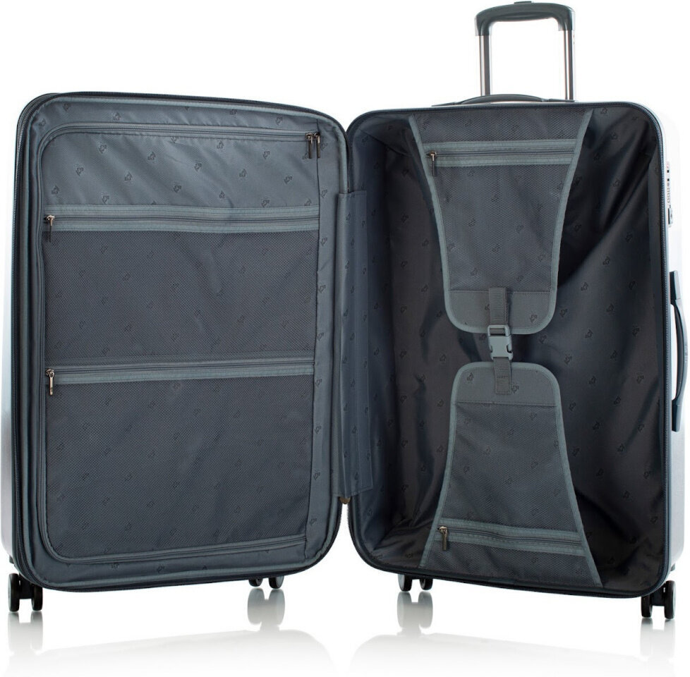 Iso matkalaukku Heys Tie-Dye Blue Fashion Spinner, L, valkoinen/sininen hinta ja tiedot | Matkalaukut ja -kassit | hobbyhall.fi
