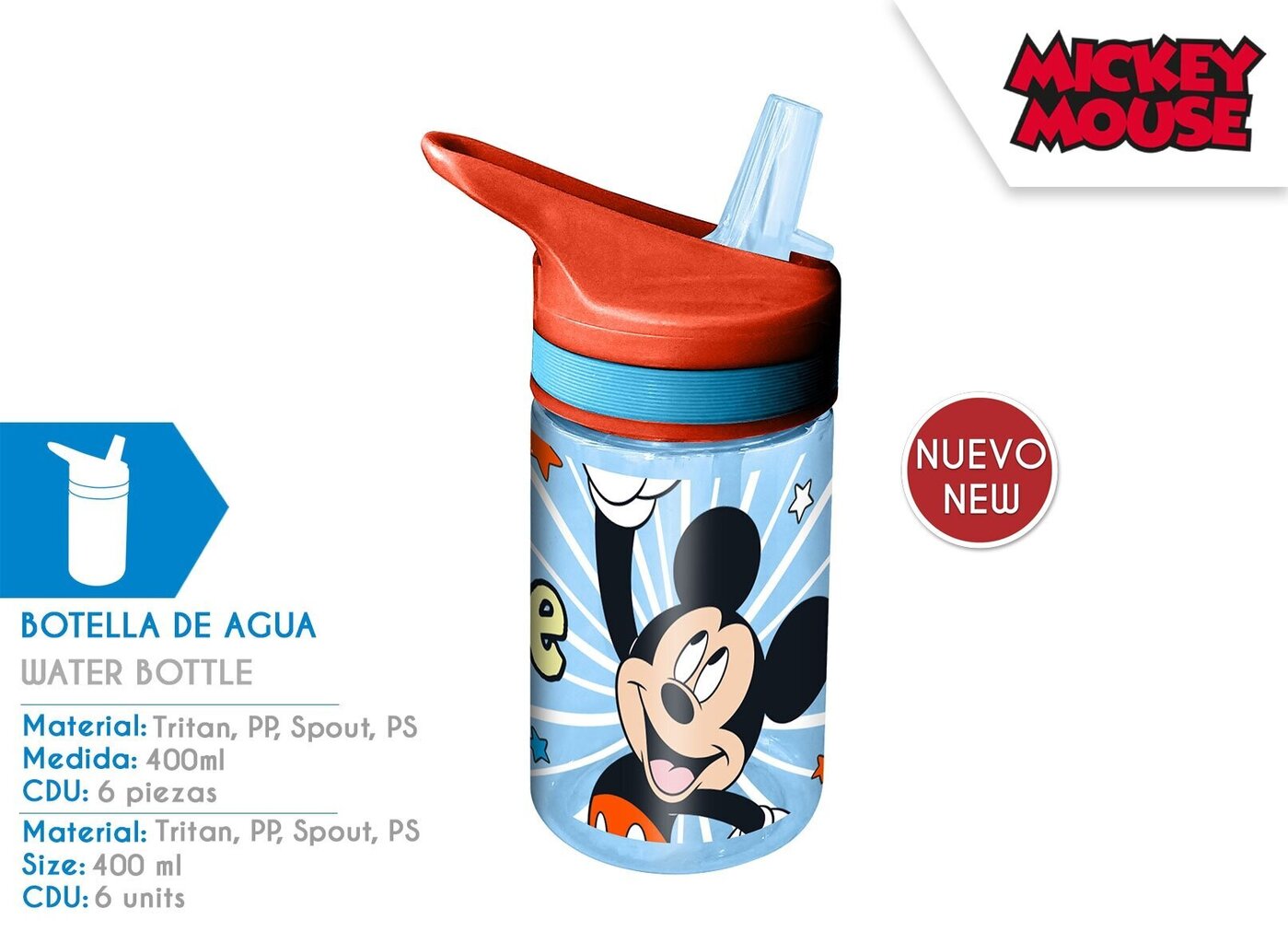 Gertuvė Mickey Mouse, 400ml hinta ja tiedot | Juomapullot | hobbyhall.fi