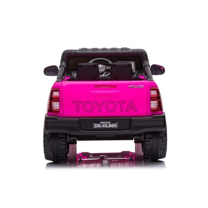 Tupla lasten sähköauto Toyota Hilux DK-HL860, pinkki hinta ja tiedot | Lasten sähköautot | hobbyhall.fi