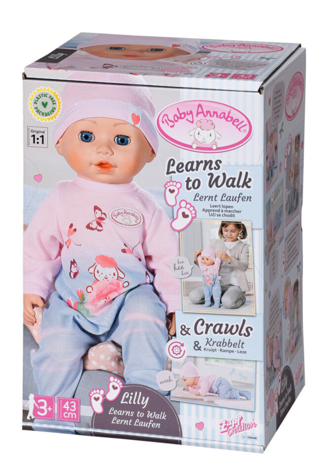 Nukke Baby Annabell, 43 cm hinta ja tiedot | Tyttöjen lelut | hobbyhall.fi