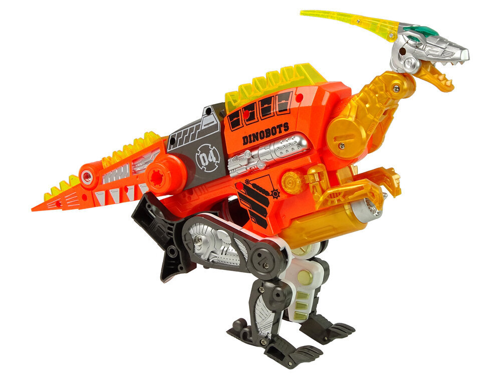 Transformer-dinosaur Dinobotit ammuntatoiminnolla Lean Toys, oranssi hinta ja tiedot | Poikien lelut | hobbyhall.fi