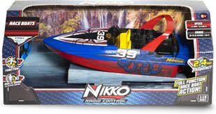 Radijo bangomis valdoma valtis Nikko Race Boats, mėlyna hinta ja tiedot | Poikien lelut | hobbyhall.fi