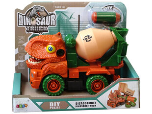 Surenkamas sunkvežimis Dinosaur Truck, oranžinis hinta ja tiedot | Poikien lelut | hobbyhall.fi