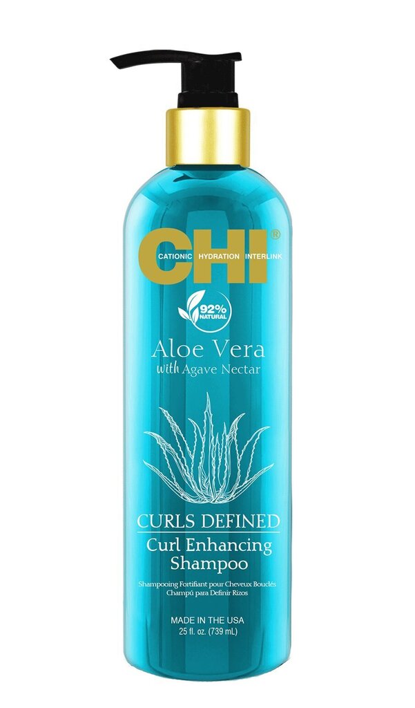 Kiharoita korostava shampoo CHI Aloe Vera aloe ja agavi nektarilla, 739 ml hinta ja tiedot | Shampoot | hobbyhall.fi