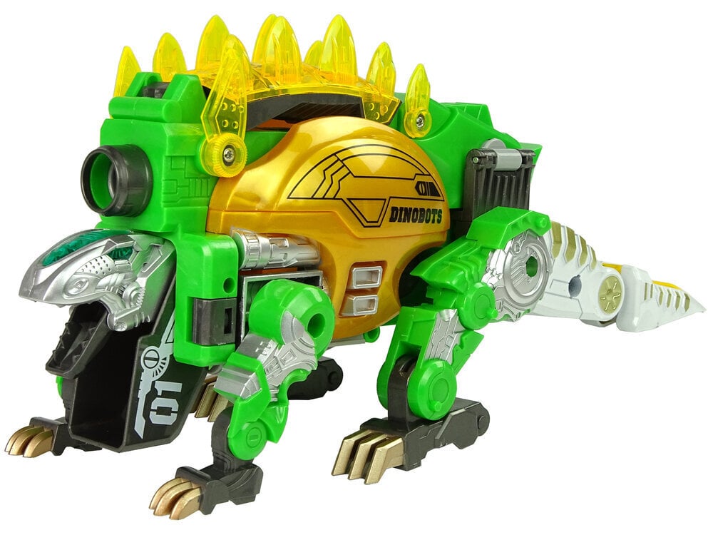 Transformer-dinosaur Dinobotit ammuntatoiminnolla Lean Toys, vihreä hinta ja tiedot | Poikien lelut | hobbyhall.fi