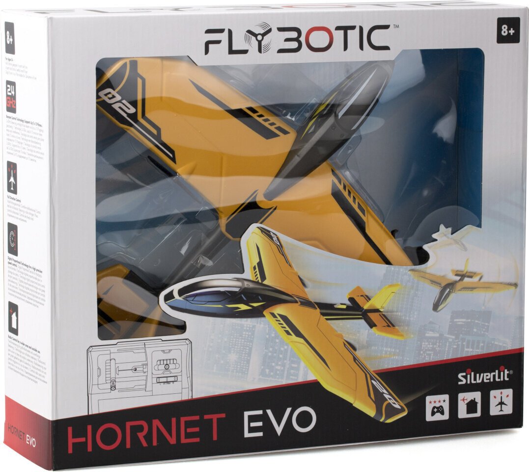 Lėktuvas valdomas pulteliu SilverLit Flybotic Hornet Evo hinta ja tiedot | Poikien lelut | hobbyhall.fi