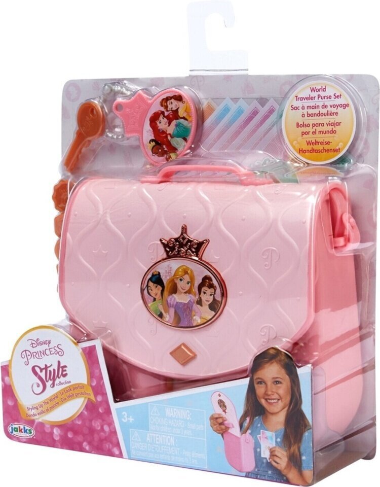 Käsilaukku tarvikkeineen Disney Princess, pinkki hinta ja tiedot | Tyttöjen lelut | hobbyhall.fi