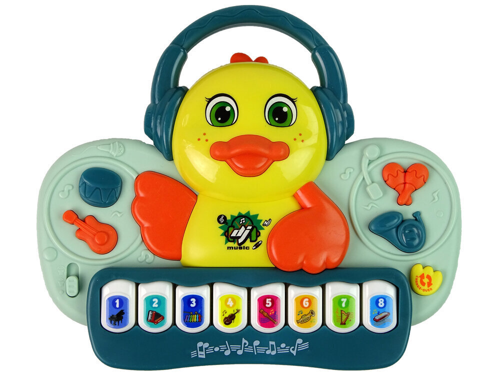 Interaktiivinen Piano Lean Toys: Duck DJ, ääni, instrumentit, melodiat hinta ja tiedot | Vauvan lelut | hobbyhall.fi