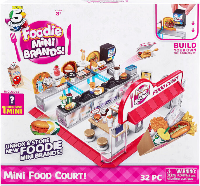 Pelisetti 5 Surprise Mini Food Court hinta ja tiedot | Tyttöjen lelut | hobbyhall.fi