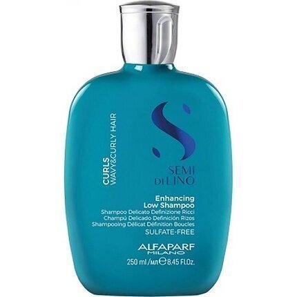 Shampoo kiharoille hiuksille Alfaparf Milano Semi di Lino Curls Enhancing Low Shampoo 250 ml hinta ja tiedot | Shampoot | hobbyhall.fi