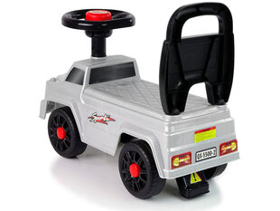 Päällä istuttava auto Lean Toys QX-5500- 2 selkänojalla, Silver hinta ja tiedot | Vauvan lelut | hobbyhall.fi