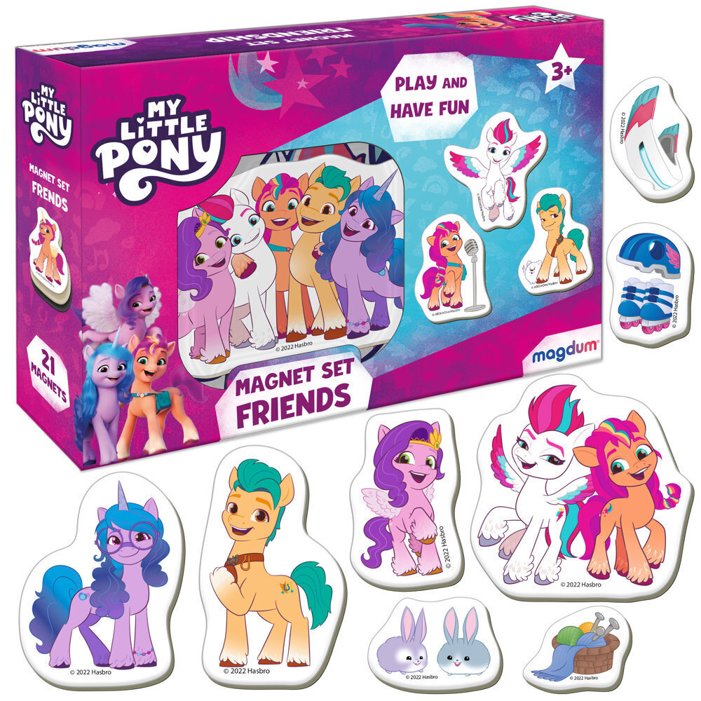 Magneettitarrasarja My Little Pony Friends, 21 kpl. hinta ja tiedot | Kehittävät lelut | hobbyhall.fi