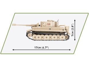 Rakennussetti panssarivaunu Cobi PzKpfw VI Tiger 131, 1/48, 2710 hinta ja tiedot | LEGOT ja rakennuslelut | hobbyhall.fi