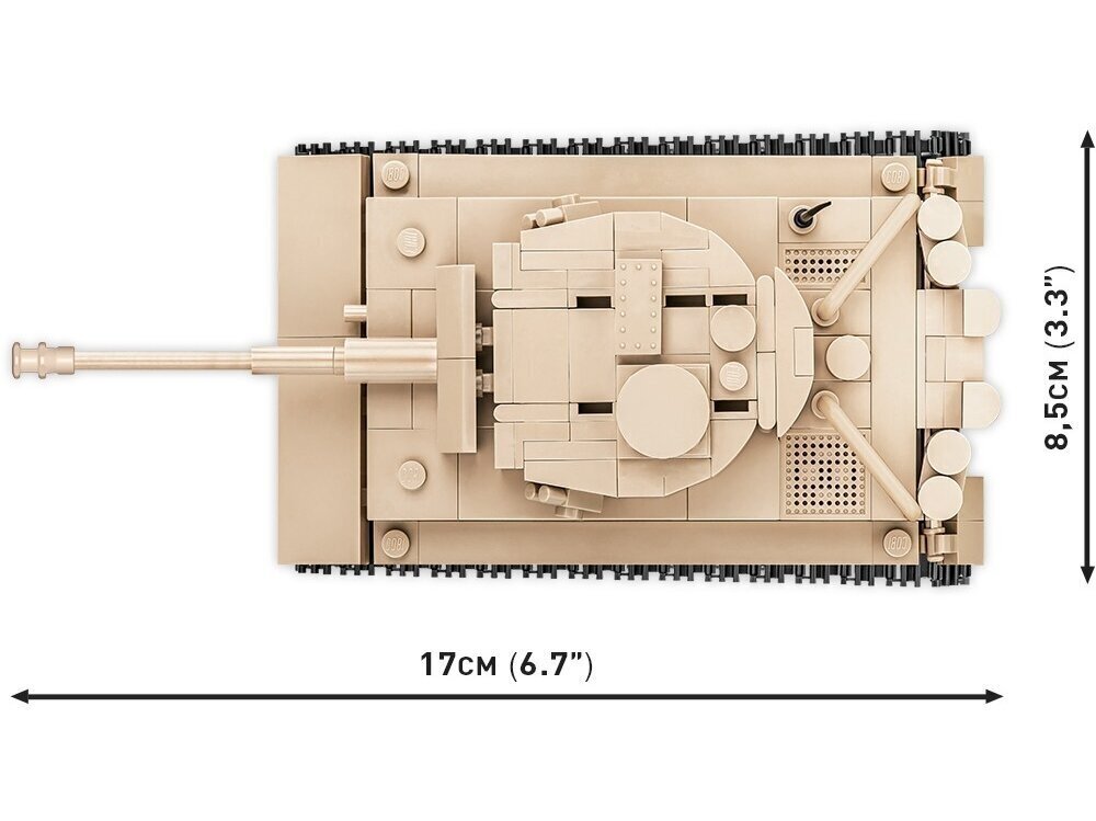 Rakennussetti panssarivaunu Cobi PzKpfw VI Tiger 131, 1/48, 2710 hinta ja tiedot | LEGOT ja rakennuslelut | hobbyhall.fi