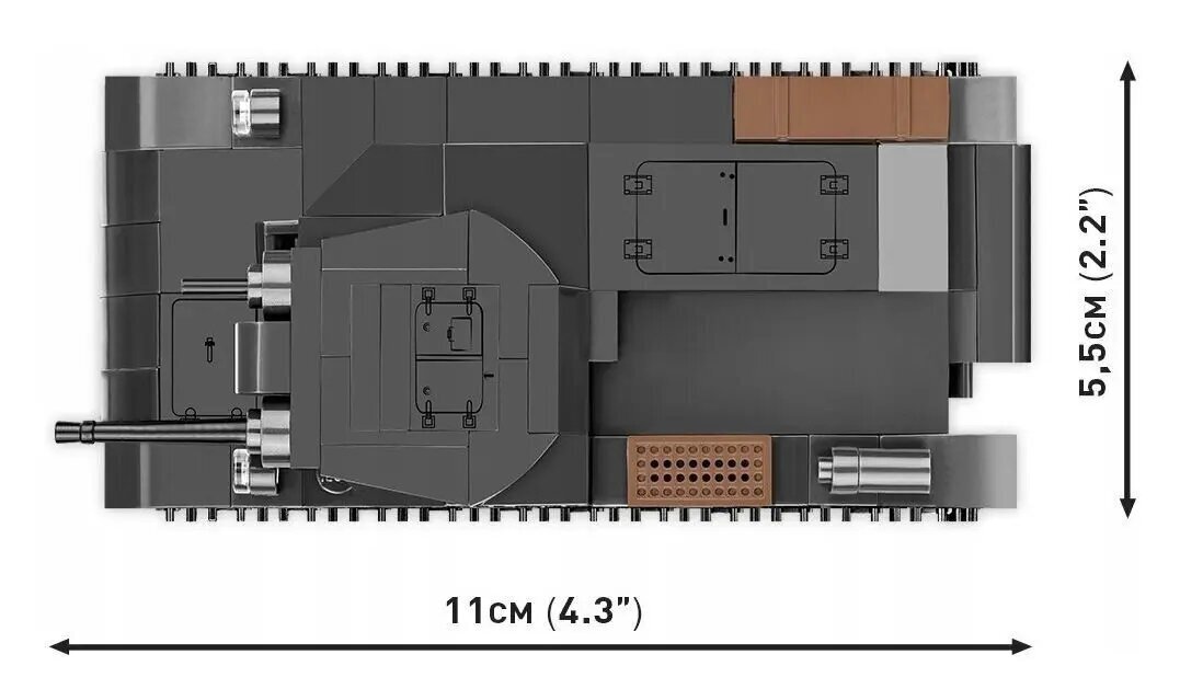 Panssarivaunu HC WWII Panzer II Ausf. A 250 osaa hinta ja tiedot | LEGOT ja rakennuslelut | hobbyhall.fi