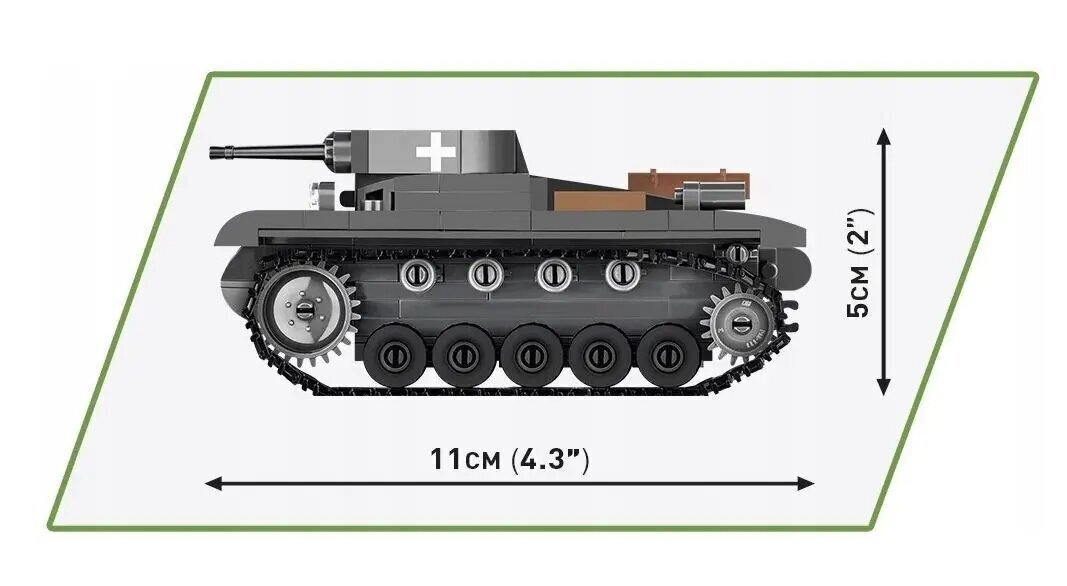 Panssarivaunu HC WWII Panzer II Ausf. A 250 osaa hinta ja tiedot | LEGOT ja rakennuslelut | hobbyhall.fi