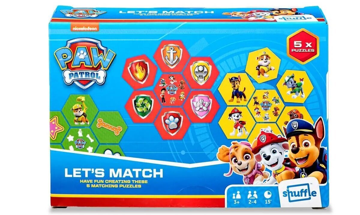 Peli Shuffle Let's Match Paw Patrol (EU) hinta ja tiedot | Lautapelit ja älypelit | hobbyhall.fi